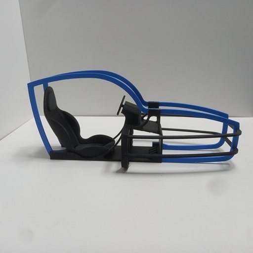 Cockpit of the MidiMotionRig Motion simulator